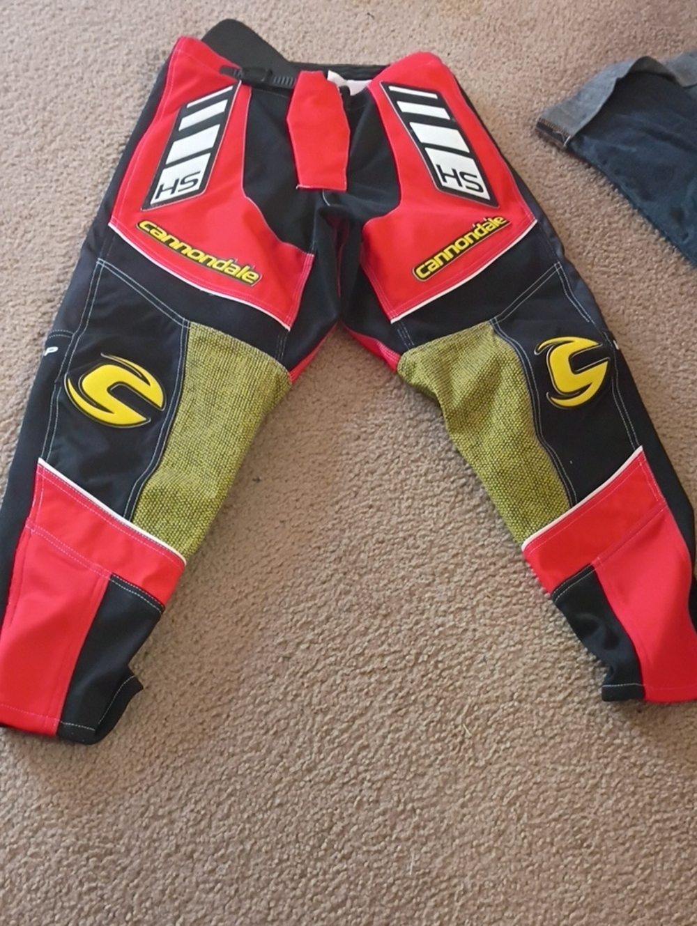 Cannondale Red & Yellow Performance Riding Pants